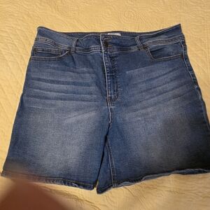 Classic Blue Denim Jean Shorts